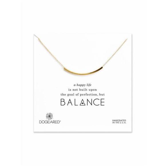 Dogeared Jewelry New Dogeared Balance Necklace In Gold Poshmark